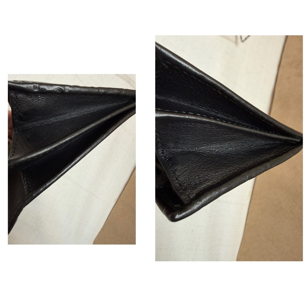 Gucci Black Guccissima Leather Continental Wallet Snap Closure - Picture 2 of 13